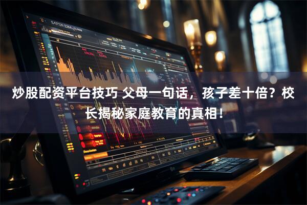 炒股配资平台技巧 父母一句话，孩子差十倍？校长揭秘家庭教育的真相！